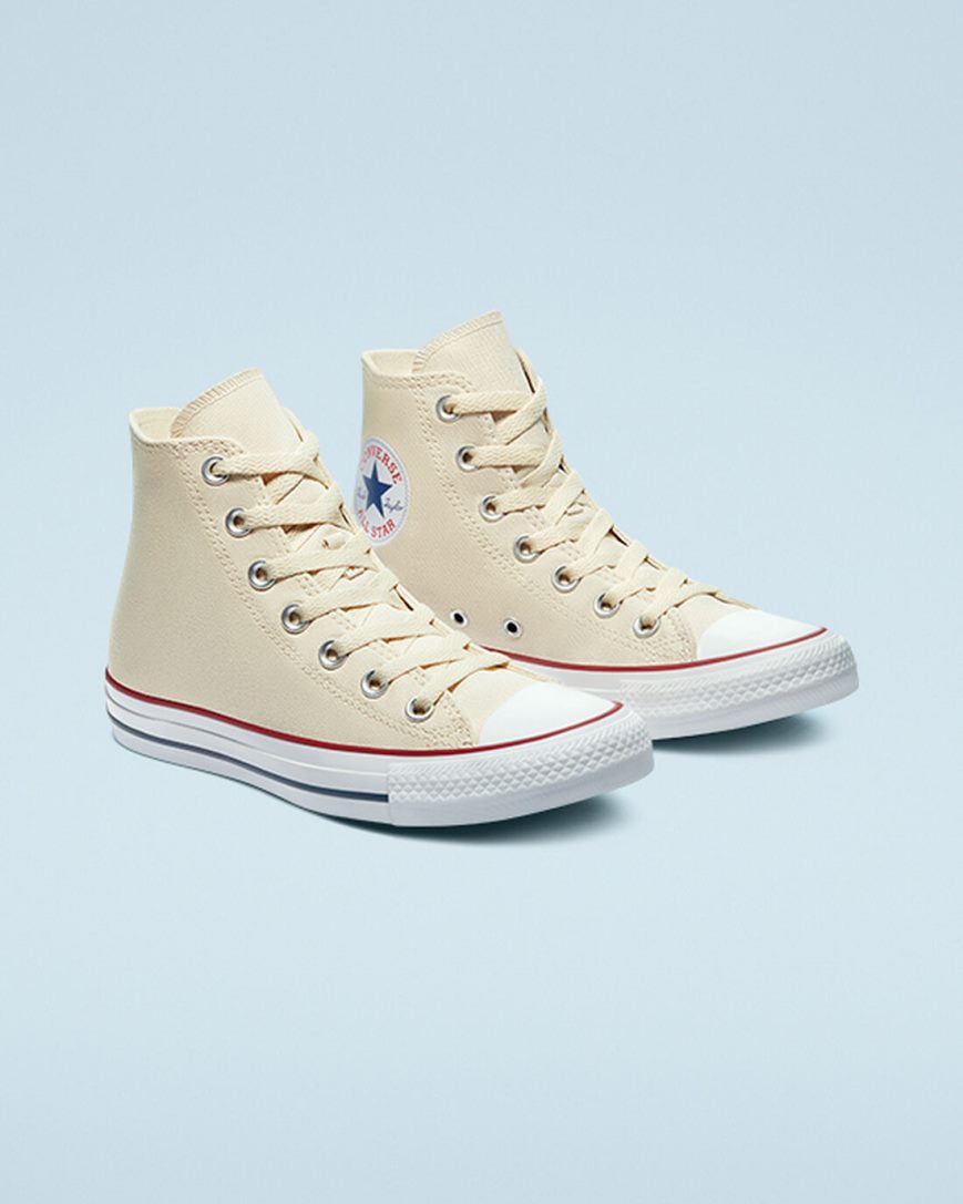 Women's Converse Chuck Taylor All Star Classic High Top Shoes Beige White | AU E1869U